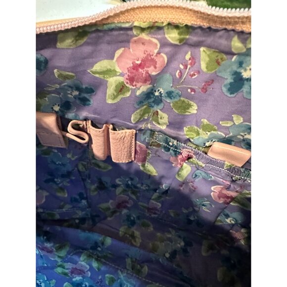 Maxx New York Pink Genuine Leather & Nylon Lined Handbag With Floral Interior De - Picture 13 of 13